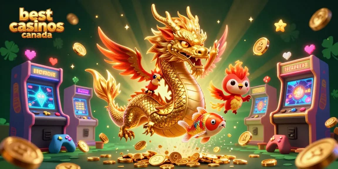 Experience the thrill of the best online casinos Canada featuring a dynamic 3D casino scene.