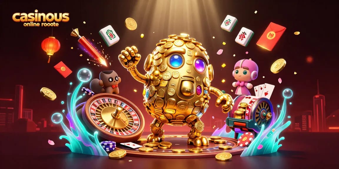 Experience thrilling casinous online roulette with dynamic elements and gold characters in action.