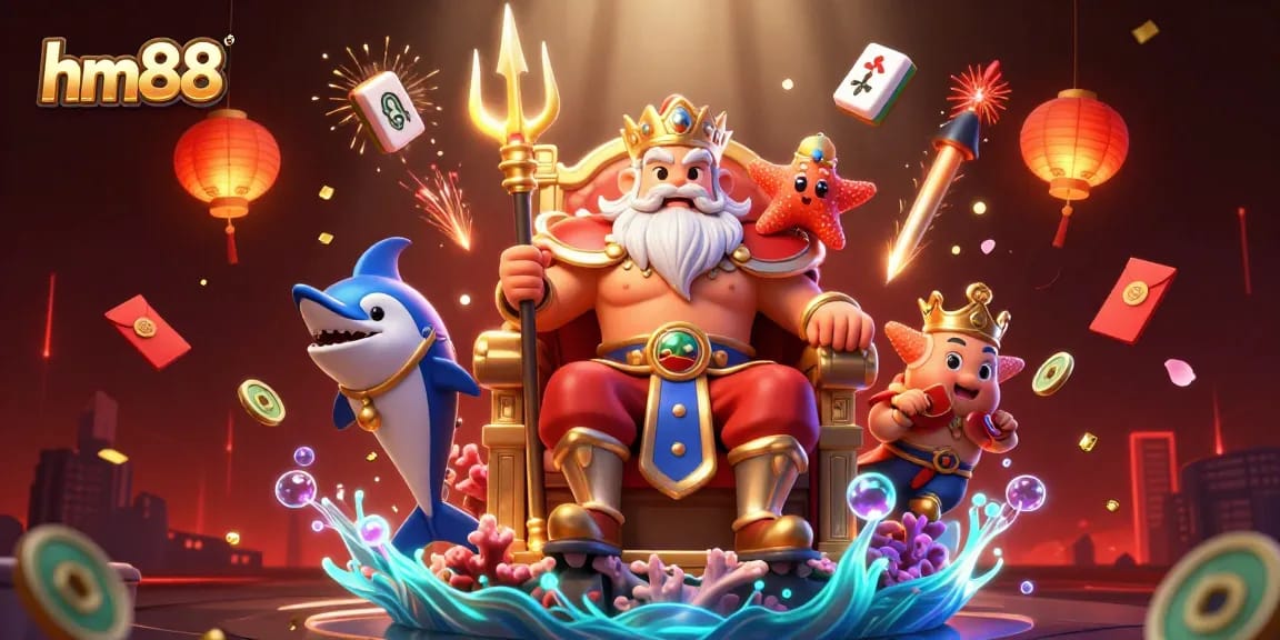 Experience winning moments at hm88 with colorful casino illustrations highlighting vibrant games.