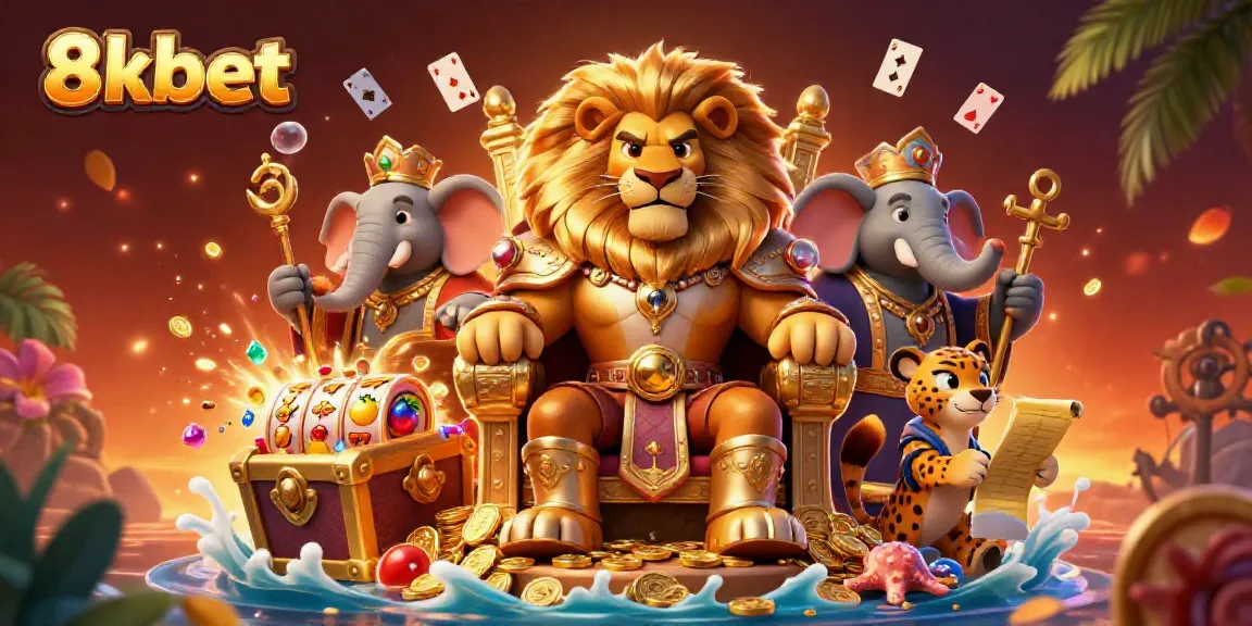 Experience the excitement of 8xbet with an energetic 3D illustration showcasing casino elements.