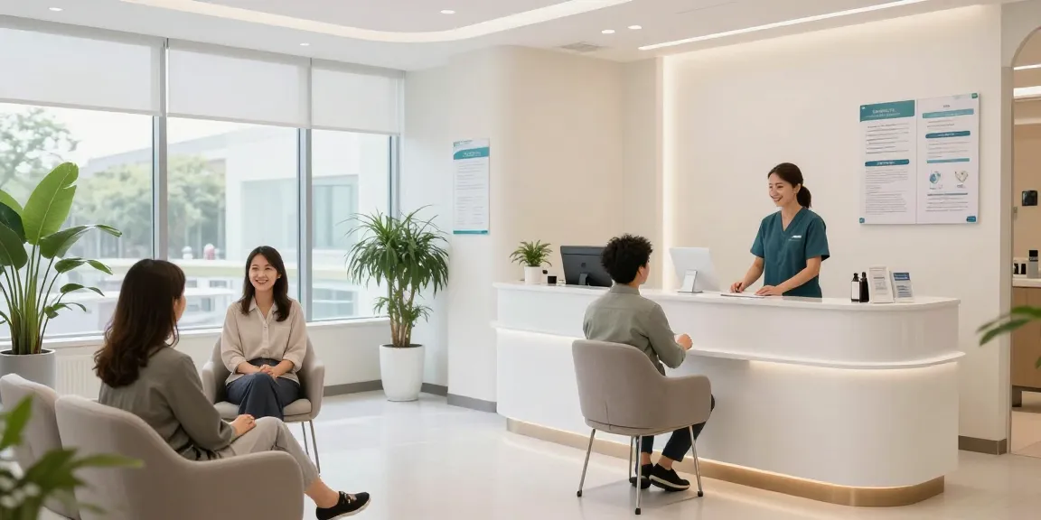 Hair transplant Turkey clinic featuring friendly staff in a welcoming healthcare environment focused on patient care.