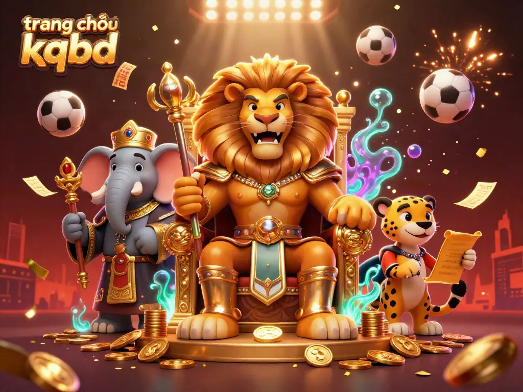 Experience thrilling sports betting with lively characters and dazzling effects in this artistic representation of trang chủ kqbd.