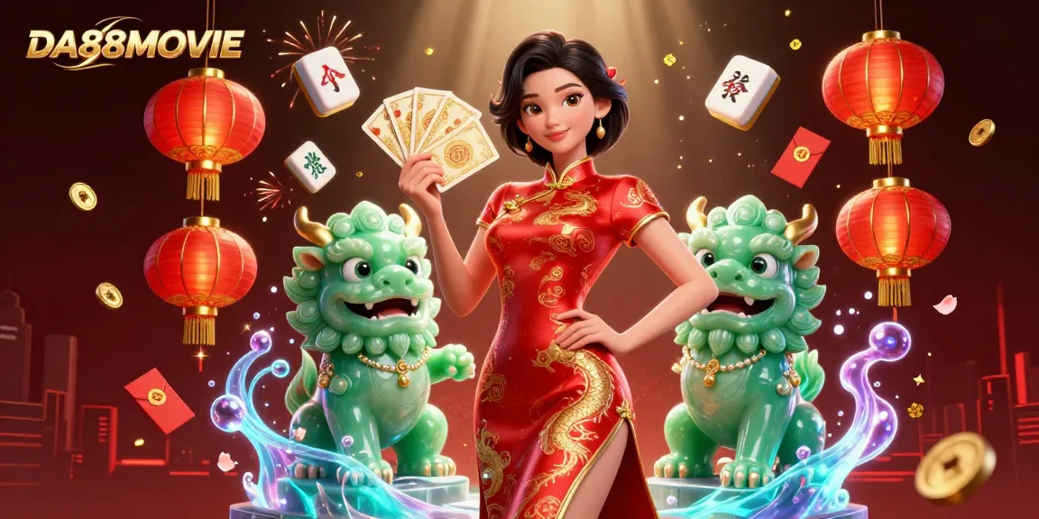 Experience DA88MOVIE's vibrant casino scene with elegant characters and dynamic gambling elements.