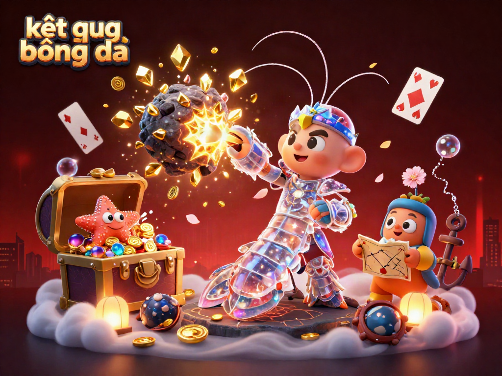 Engage with kết quả bóng đá in an ultra-detailed 3D scene filled with cinematic golden gems and vibrant gaming elements.