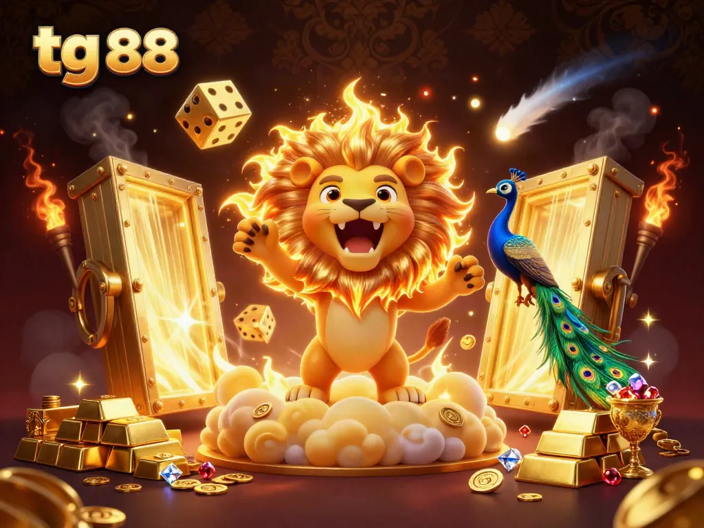 Experience winning moments at tg 88 with a vibrant casino-themed illustration depicting thrilling gaming elements.